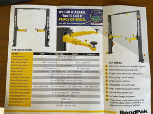 BendPak 10AP - 10,000 lb. Capacity 2-Post Lift
